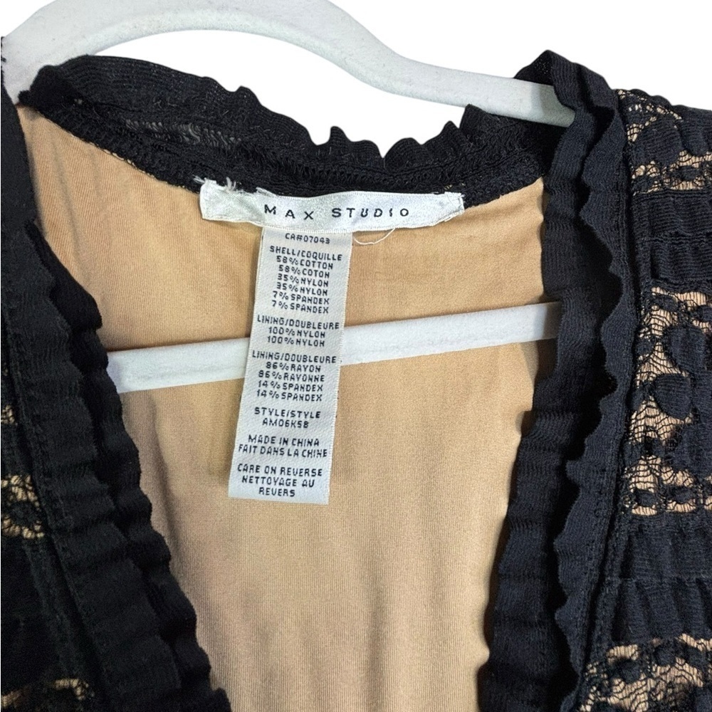 Max Studio Crocheted Lace Overlay Dress - Picture 3 of 8